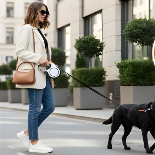 Laisse enrouleur gros chien 5/8M - Laisse Titan 50KG