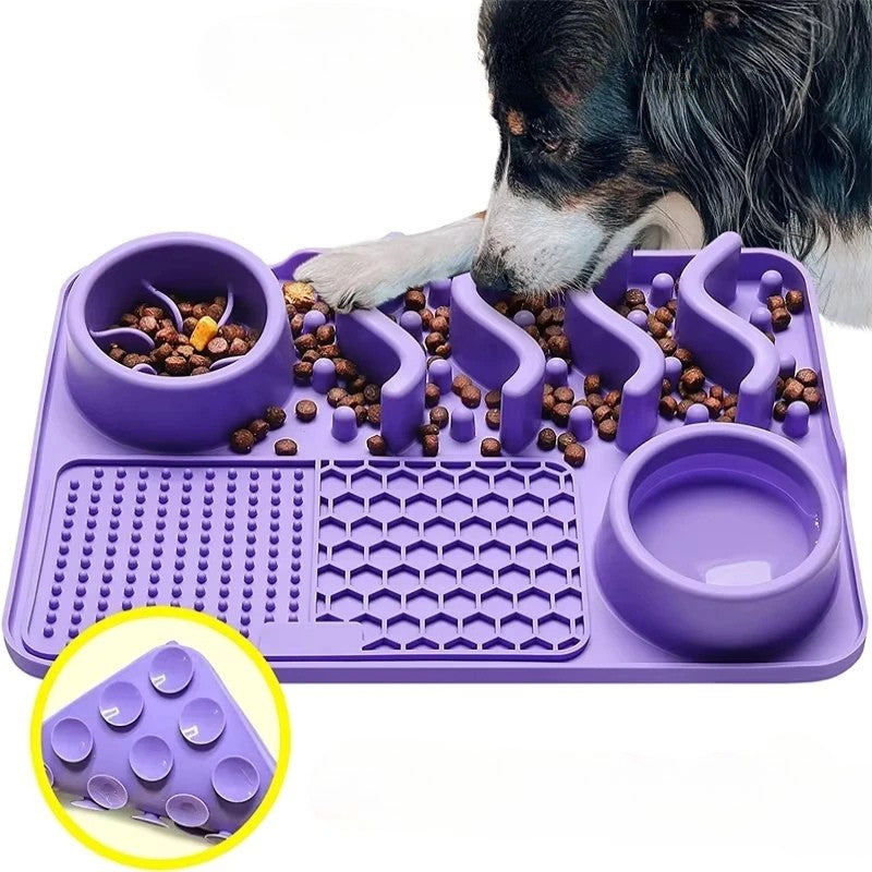 Tapis de Léchage pour chien 3 en 1