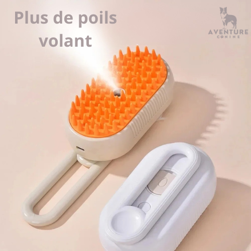 Brosse anti poil à vapeur - Aventure Canine™