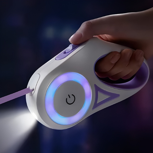 Laisse Enrouleur 5M Lampe LED - Dog Safe