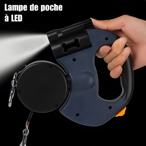 Laisse double anti-nœud - Duo Flex : Balade Fluide