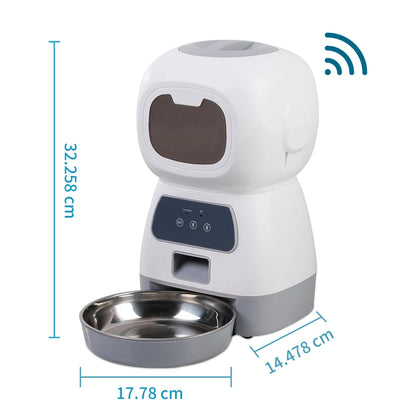 Distributeur Automatique 3,5L pour Chiens – WiFi & Slow Feed