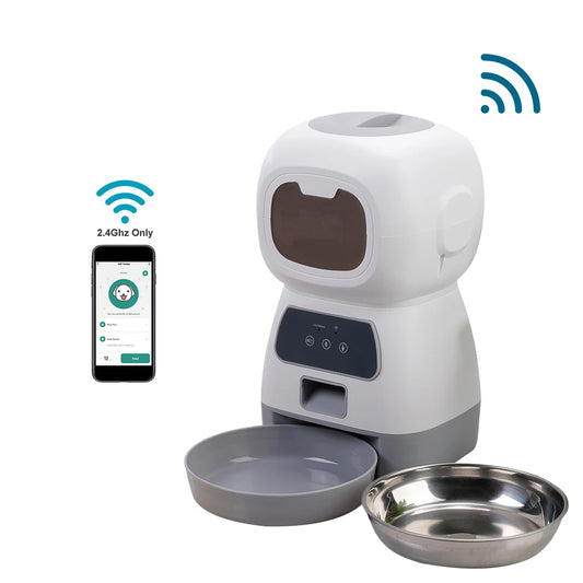 Distributeur Automatique 3,5L pour Chiens – WiFi & Slow Feed