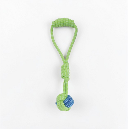 Balle en corde a lancer pour chien