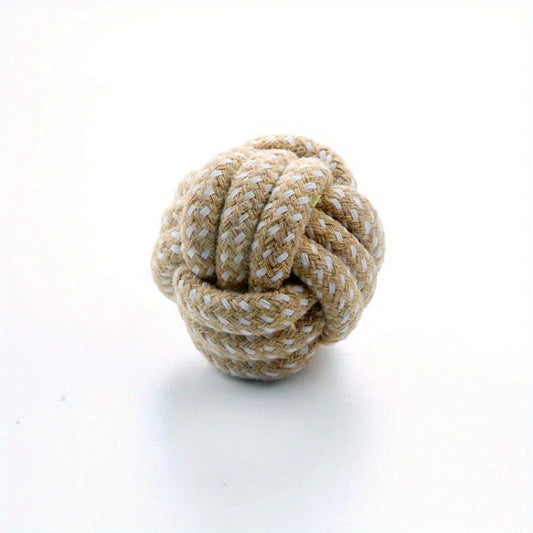Balle en Corde pour Chien - Marron