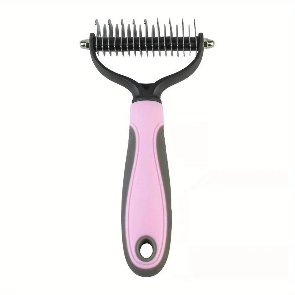Brosse démêlante pour chien - Rose