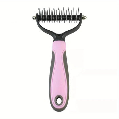 Brosse démêlante pour chien - Rose