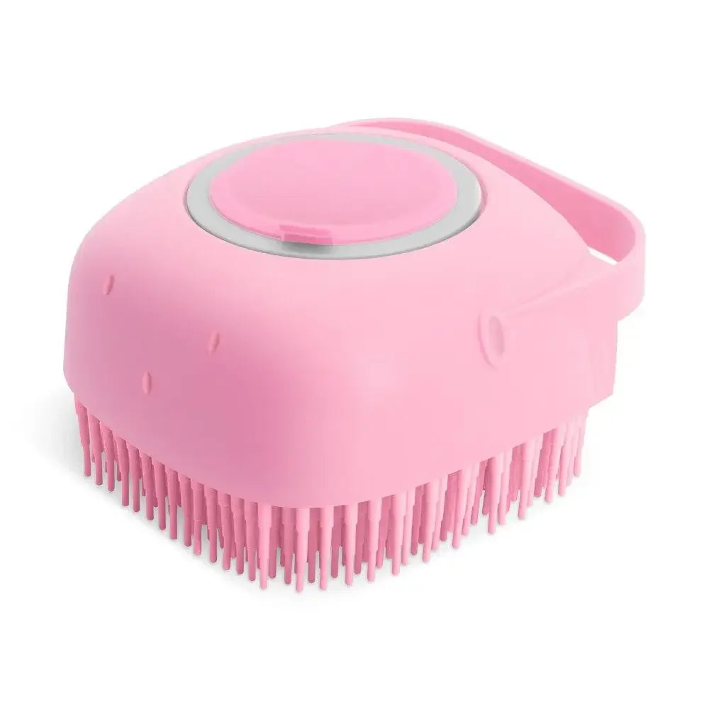 Brosse Shampoing pour Chien - Rose