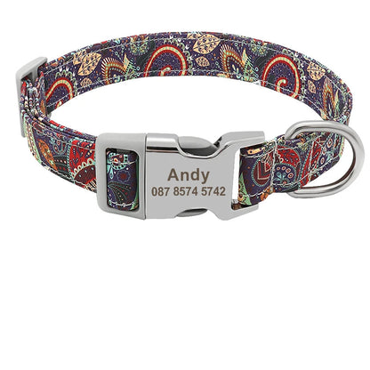 Collier Personnalisable pour chien - Foncé