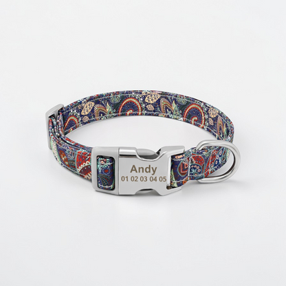 Collier personnalisé pour chien | Boucle Gravée - Ethnic Dog