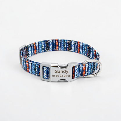 Collier personnalisé pour chien | Boucle Gravée - Ethnic Dog