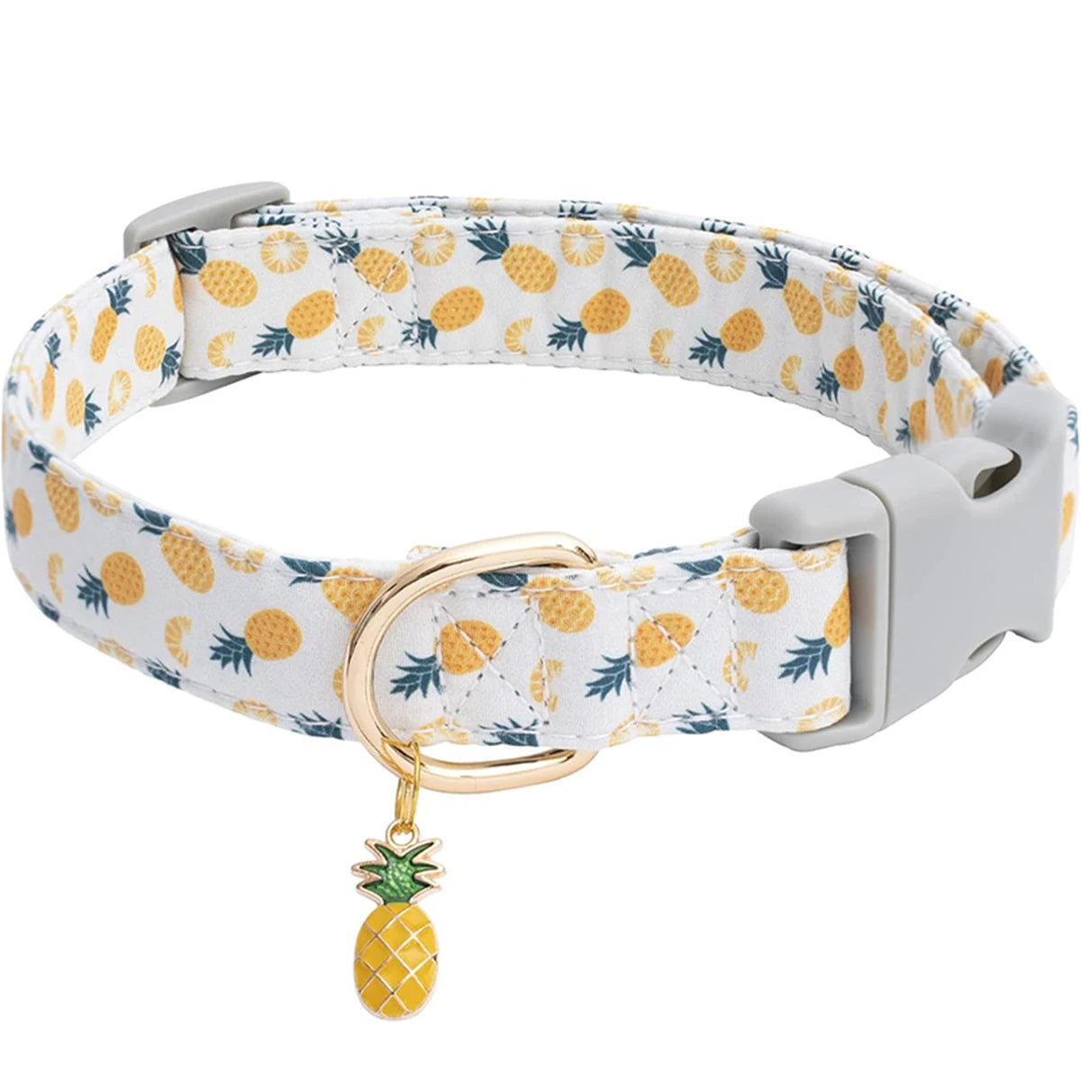 Collier pour Chien | Motif Fruits - Blanc