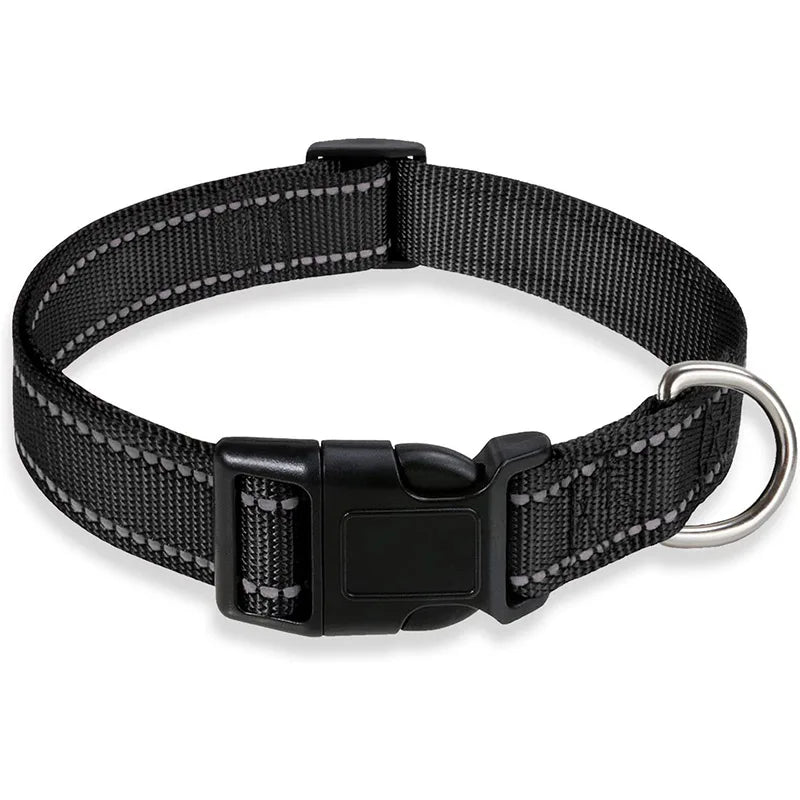 Collier réfléchissant pour chien - Noir