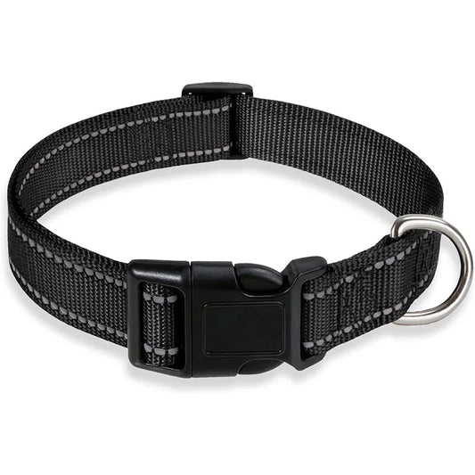 Collier réfléchissant pour chien - Noir