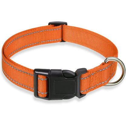 Collier réfléchissant pour chien - Orange