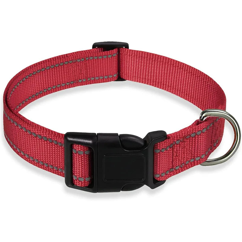 Collier réfléchissant pour chien - Rouge