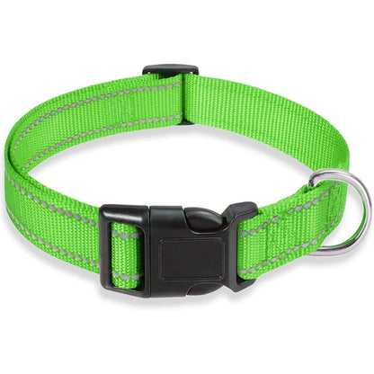 Collier réfléchissant pour chien - Vert