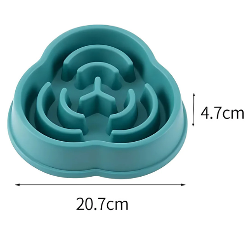 Gamelle anti-Glouton pour chien - Dimensions