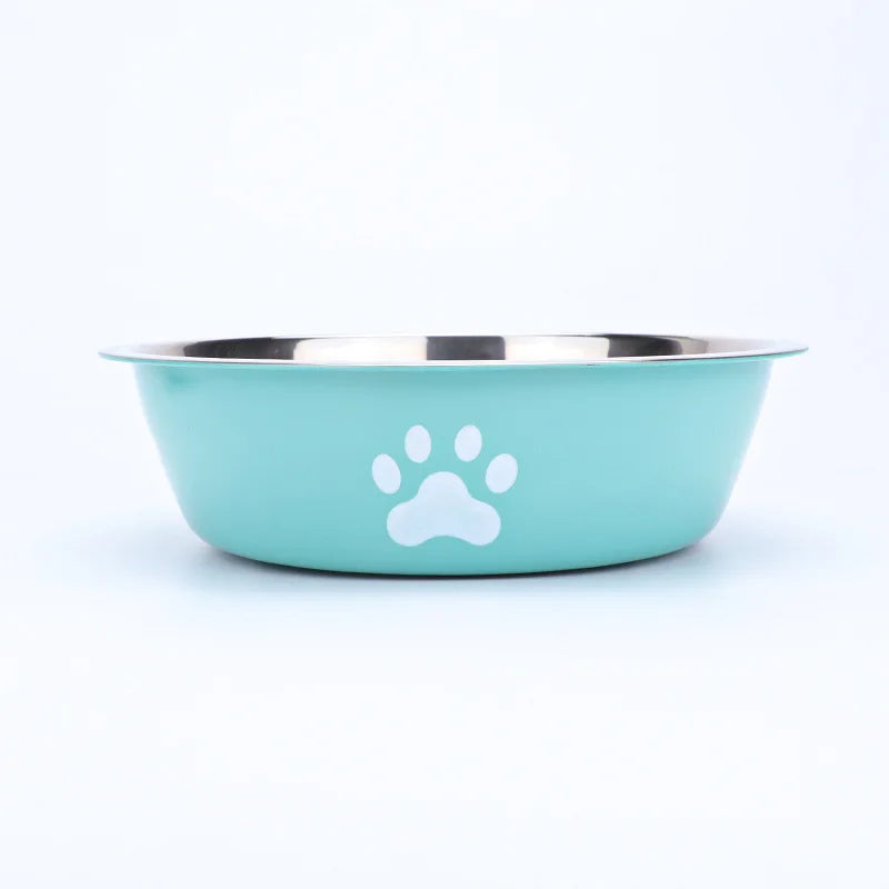Gamelle en inox pour chien - Bleu clair