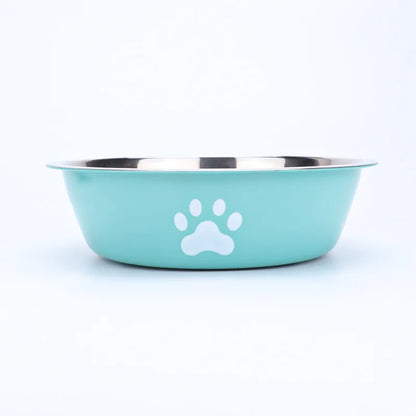 Gamelle en inox pour chien - Bleu clair