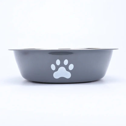 Gamelle en inox pour chien - Gris