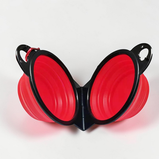 Gamelle pliable pour chien double - Eau & Nourriture