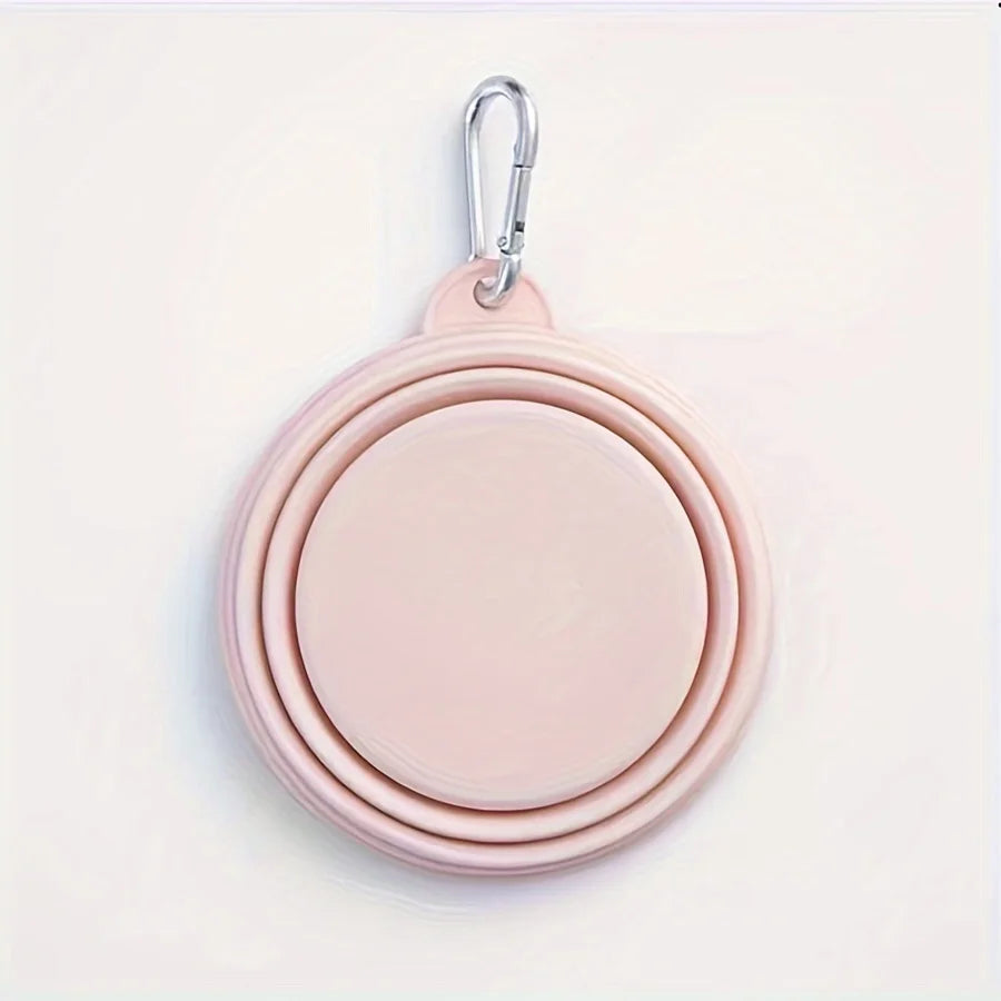 Gamelle pliante pour chien - Rose