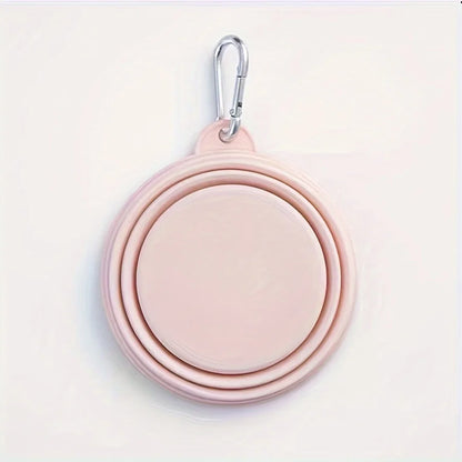 Gamelle pliante pour chien - Rose