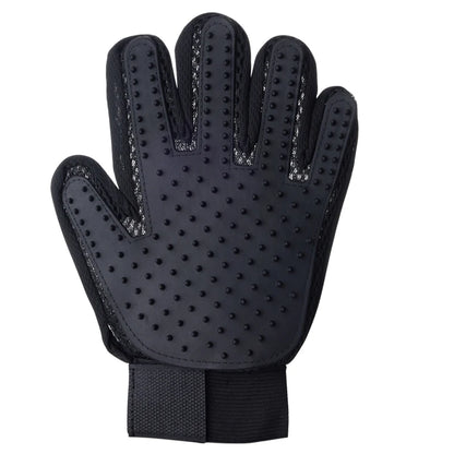 Gant Brosse pour Chien - Noir gaucher