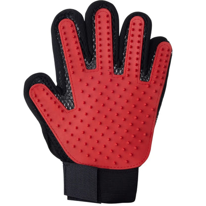 Gant Brosse pour Chien - rouge gaucher