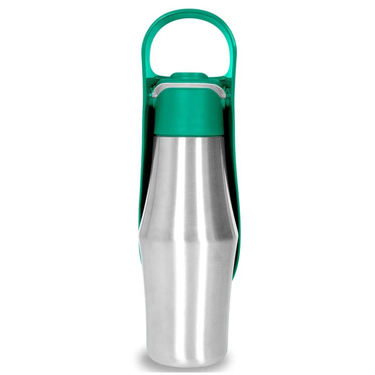 Gourde pour Chiens en Acier Inoxydable - Vert