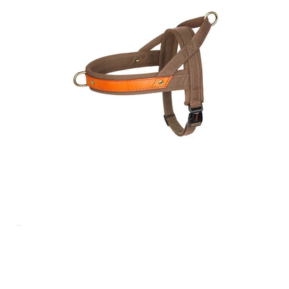 Harnais chien en T - Marron