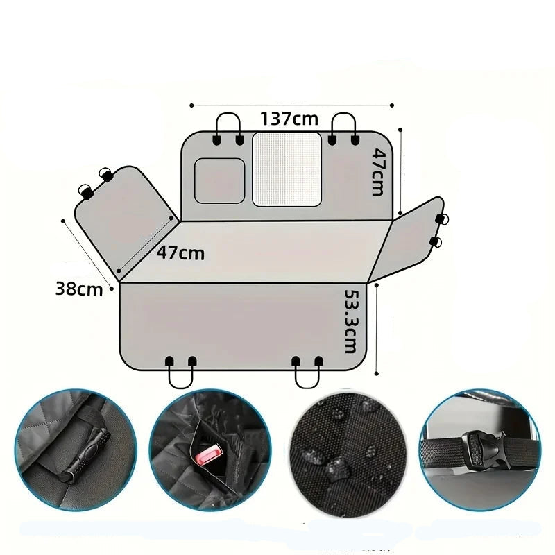 Housse de protection voiture pour chien - Dimensions