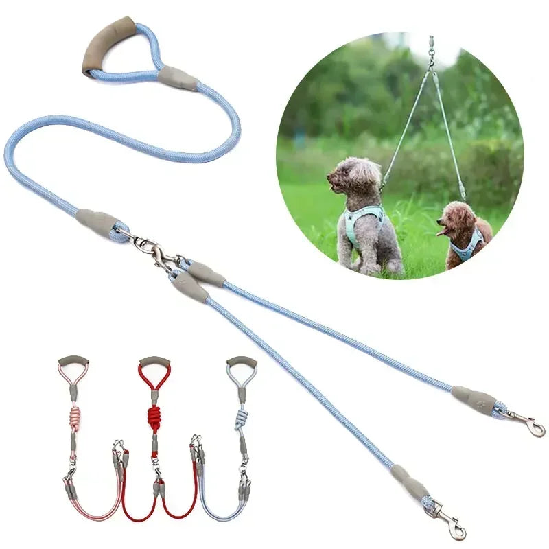 Laisse double pour chiens
