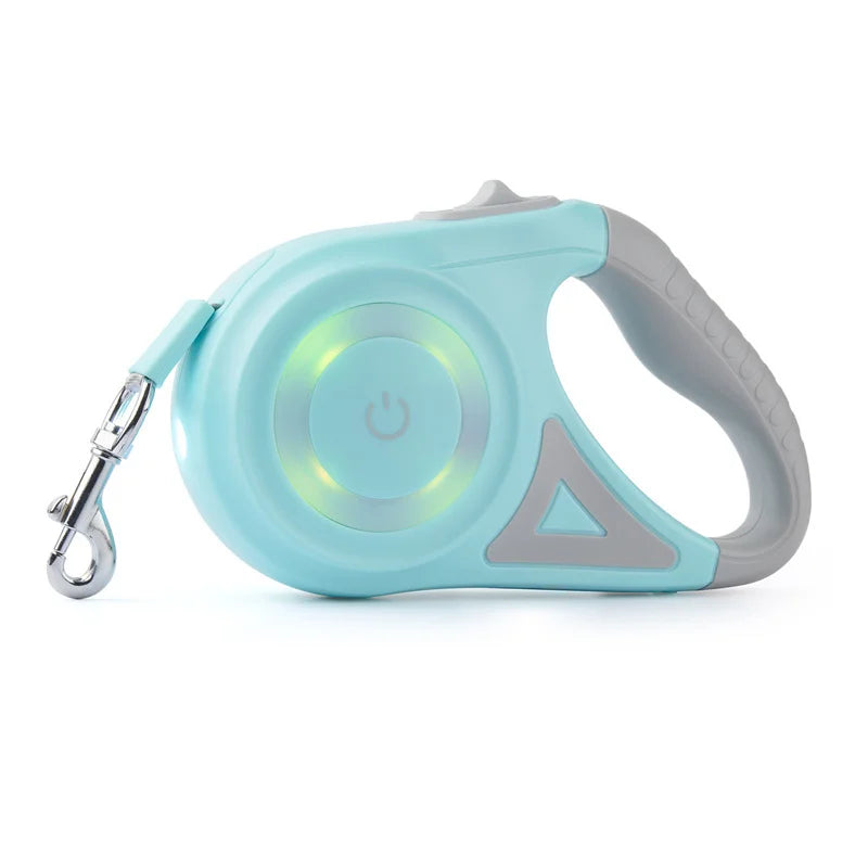 Laisse Rétractable Lampe LED - Vert