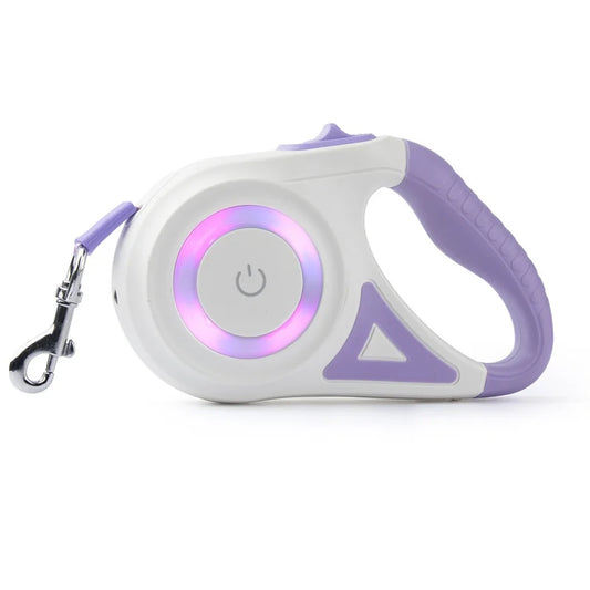 Laisse Rétractable Lampe LED - Violet
