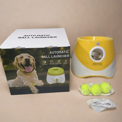 Lanceur de Balle automatique pour Chien  - Jaune