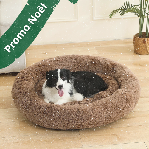 Lit en peluche pour chien