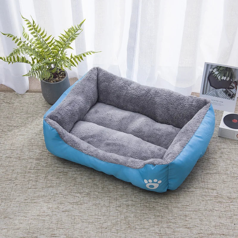 Panier confortable pour chien - Bleu