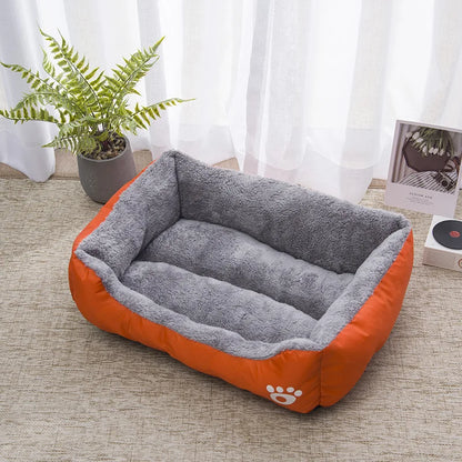 Panier confortable pour chien - Orange