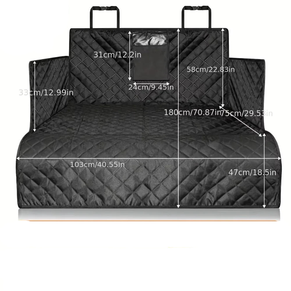 Protection coffre voiture pour chien - Dimensions