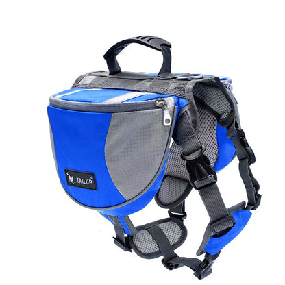 Sac de bât pour chien - Bleu