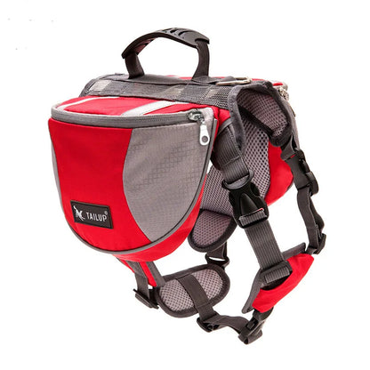 Sac de bât pour chien - Rouge