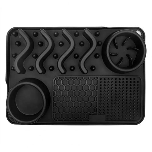 Tapis de Léchage pour chien 3 en 1 - Noir