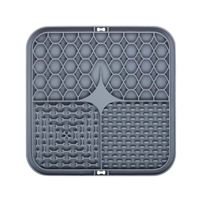Tapis de Léchage pour Chien - Gris