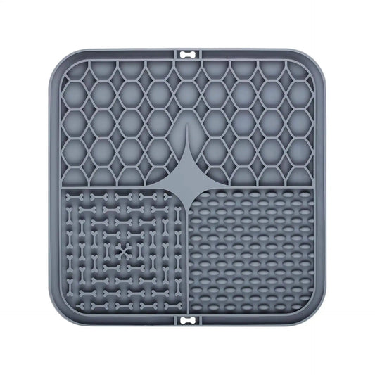 Tapis de Léchage pour Chien - Gris