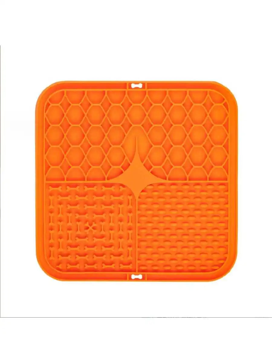 Tapis de Léchage pour Chien - Orange
